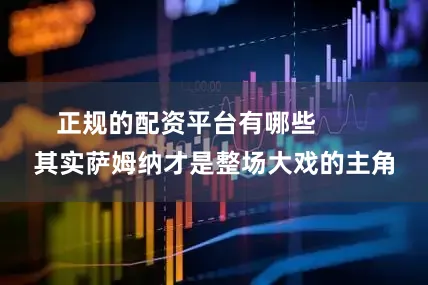 正规的配资平台有哪些        其实萨姆纳才是整场大戏的主角